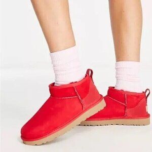 UGG Red Ankle Boots
